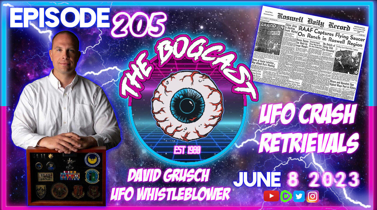 UFO Whistleblower & Crash Retrieval Program, Aliens Crash in Las Vegas | #205: The Bogcast