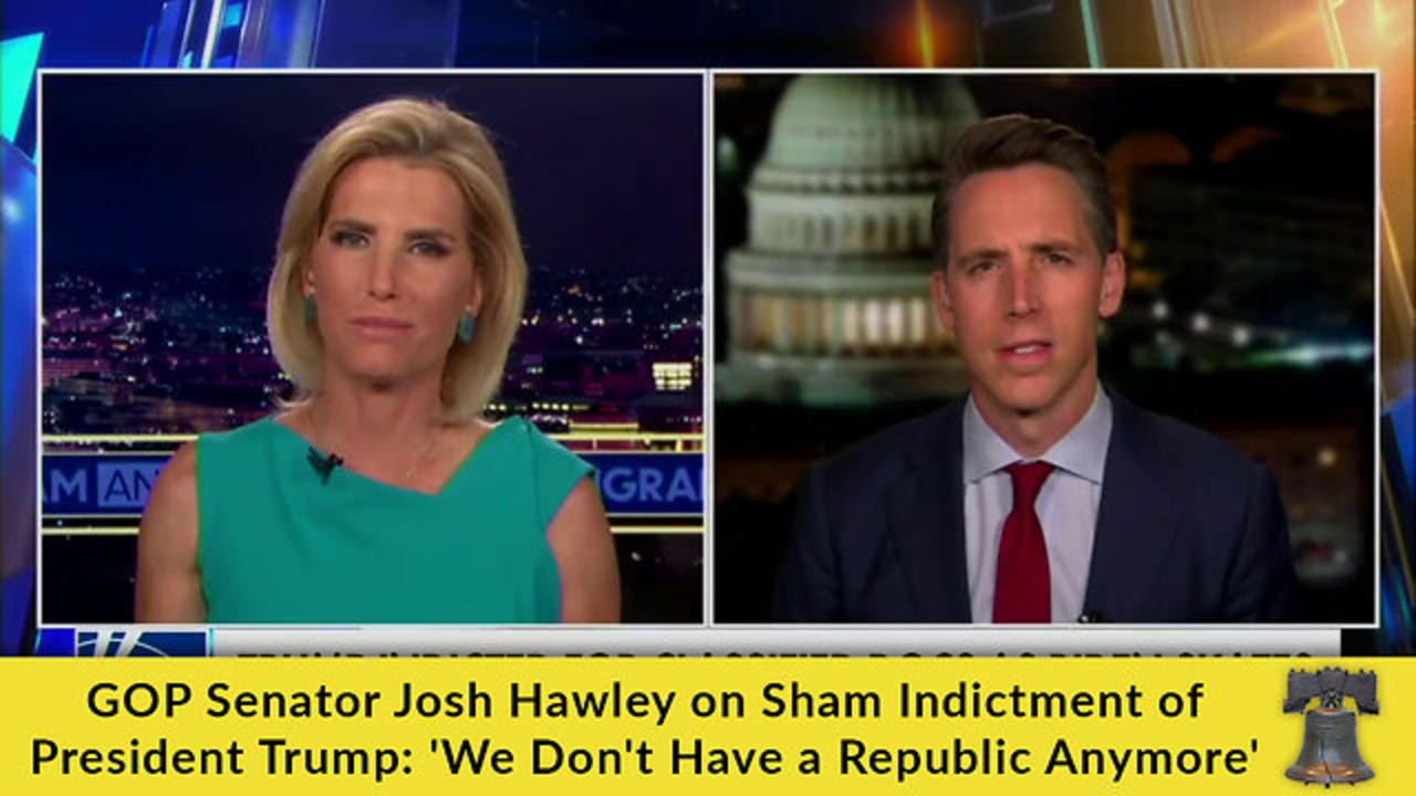 Gop Senator Josh Hawley On Sham Indictment Of One News Page Video