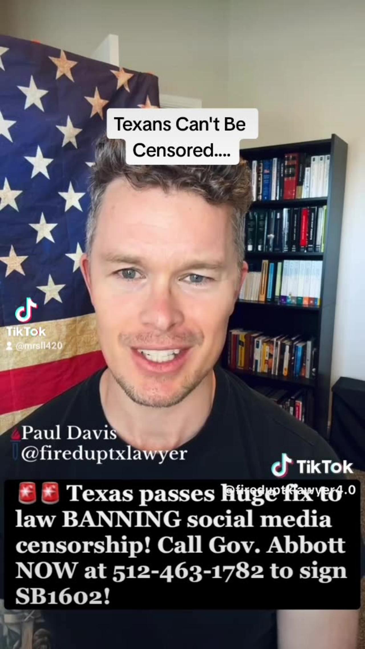 Texas Has Censorship Laws