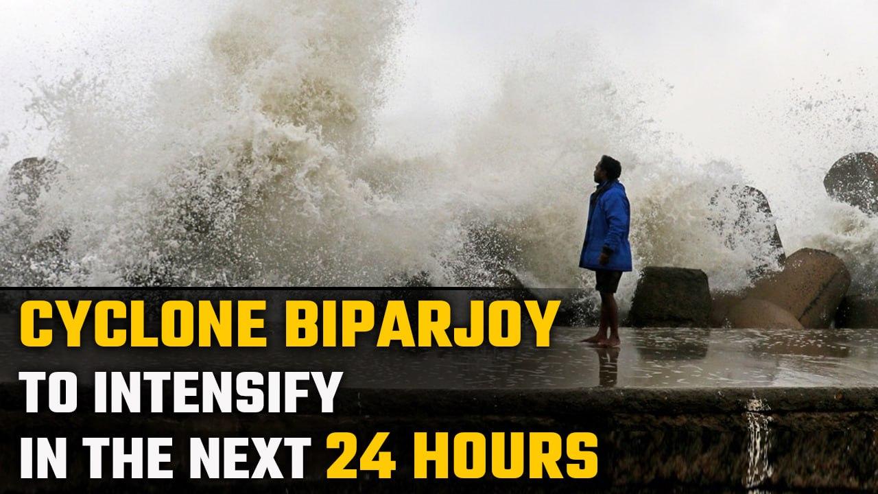 Cyclone Biparjoy to intensify in 24 hours, high waves seen at Gujarat’s Tithal Beach | Oneindia News