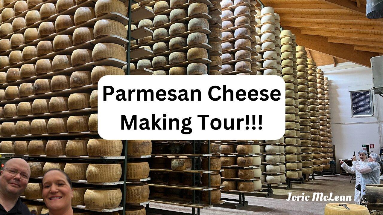 Tour of Dairy Farm making Parmesan Reggiano Cheese near Parma Italy