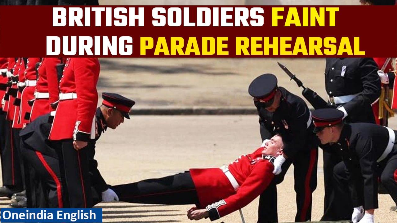 British Soldiers faint during ceremony with Prince William amid scorching heat | Oneindia News