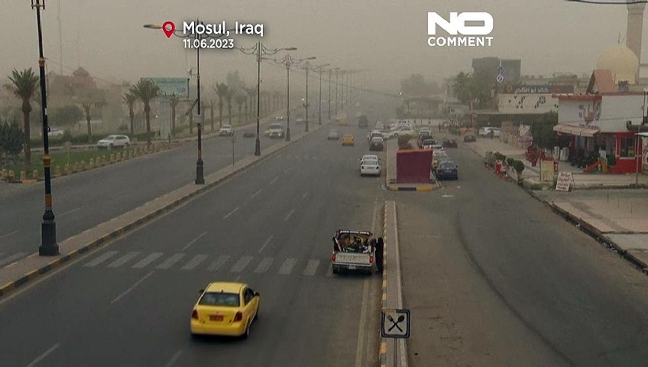 WATCH: Sandstorm hits Iraq's Mosul, shrouding landmarks in dust