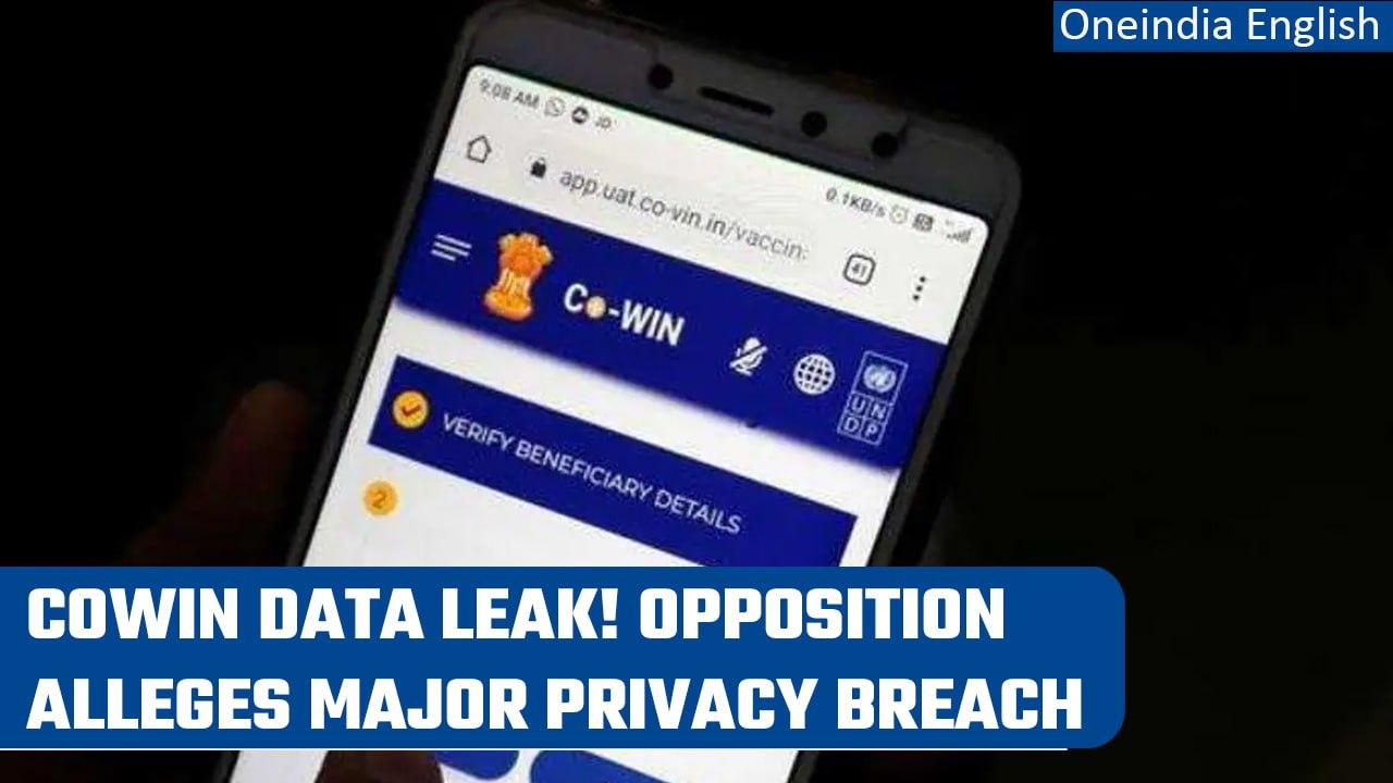 CoWIN data breach: Opposition claims personal data of Covid vaccine recipients leaked |Oneindia News