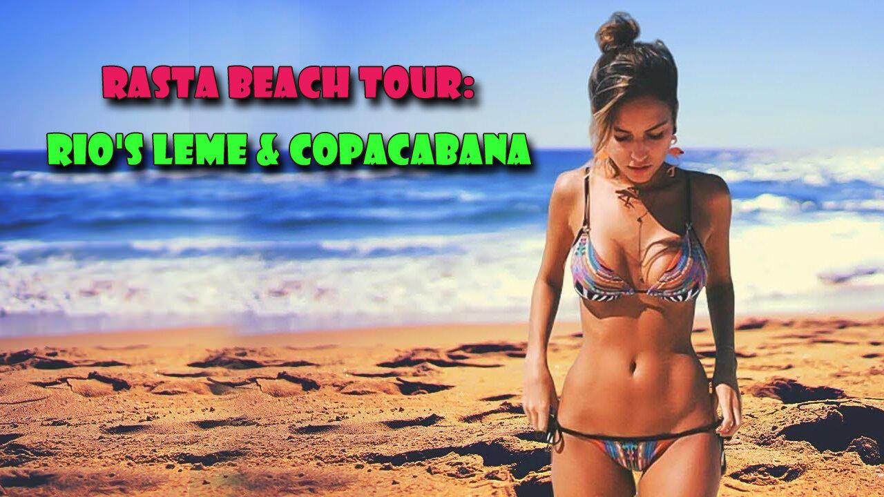 Rasta Beach Tour: Rio's Leme & Copacabana 🇧🇷 4K