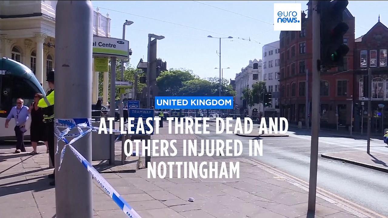 Three dead and others hit by van in Nottingham, say UK police