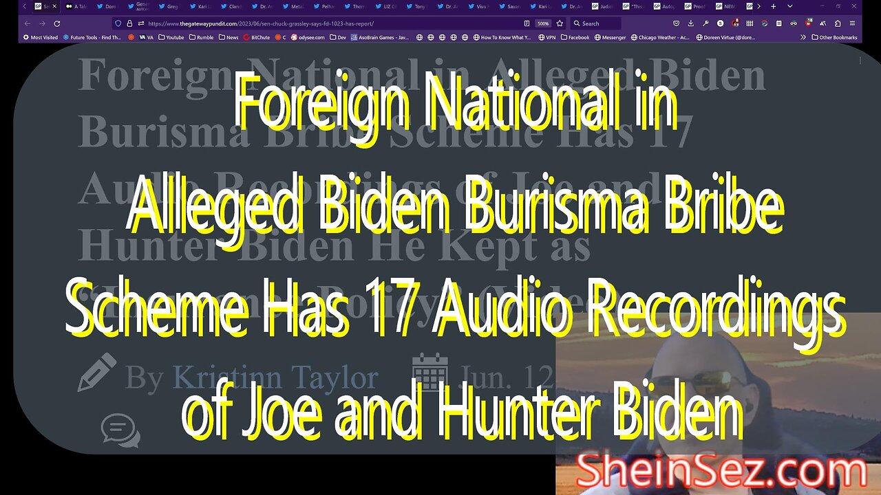 Informant in Alleged Biden Bribery Scheme Has 17 Audio Recordings of Joe & Hunter-SheinSez #197
