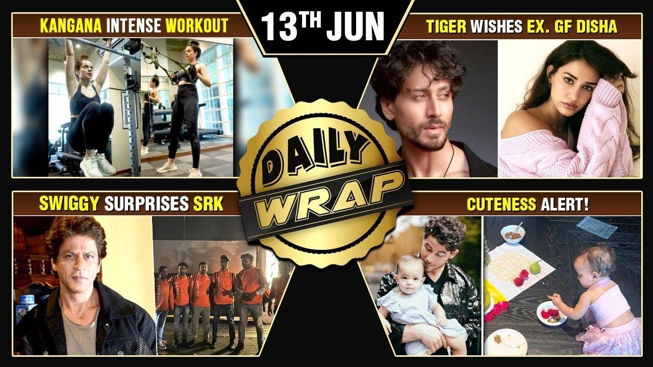 Kangana's Intense Workout | Tiger Wishes Ex-GF Disha | SRK Gets a Surprise From Swiggy | Top 10 News