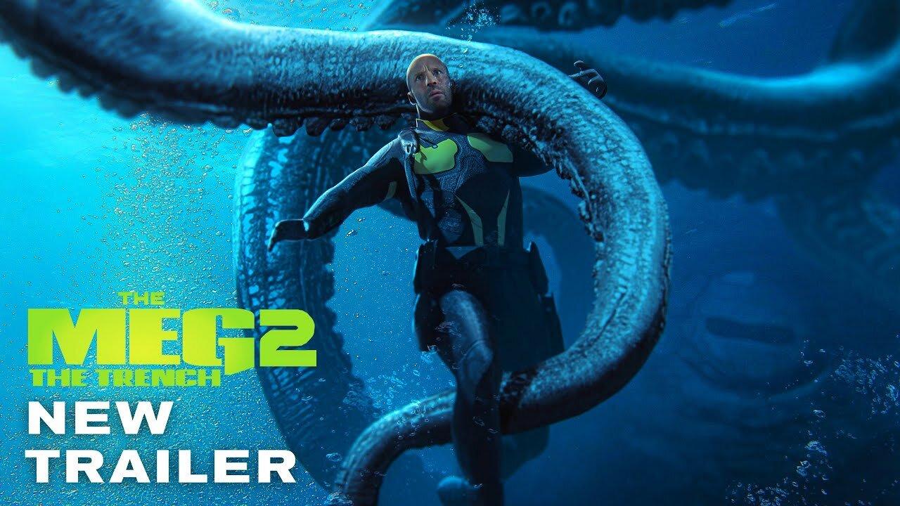 THE MEG 2 THE TRENCH – NEW TRAILER Kraken Chokes Jonas (2023) Warner Bros Movie