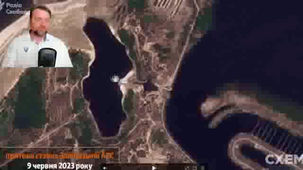 Sitrep with satellite photos at ZNPP 12 June 2023 after channel to Kakhovka reservoir dries up