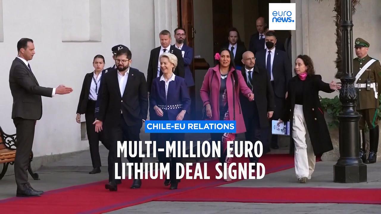 Von der Leyen signs multi-million euro lithium deal in Chile