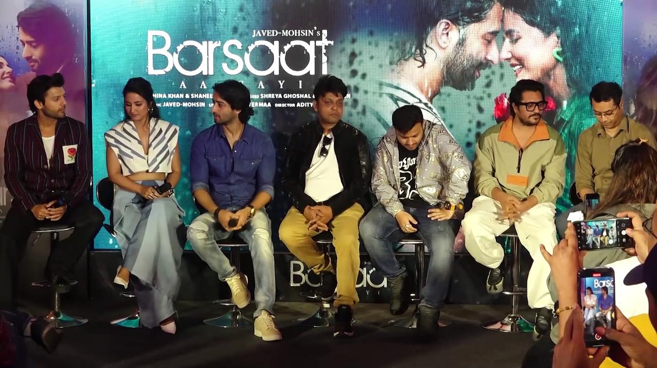 Shaheer Sheikh, Hina Khan collaborate for their latest song 'Barsaat Aa Gayi'