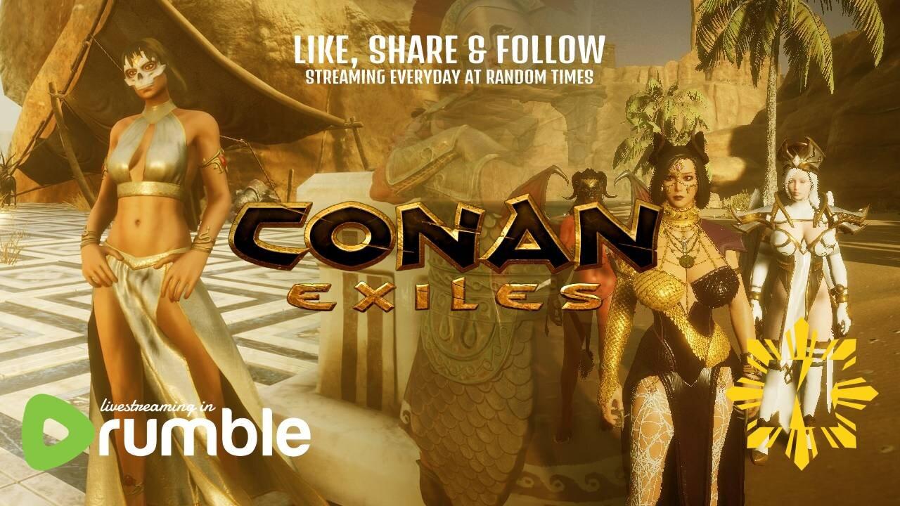 🔴 LIVE » CONAN EXILES » BUILDING AND GATHERING » A SHORT STREAM [6/15/23]