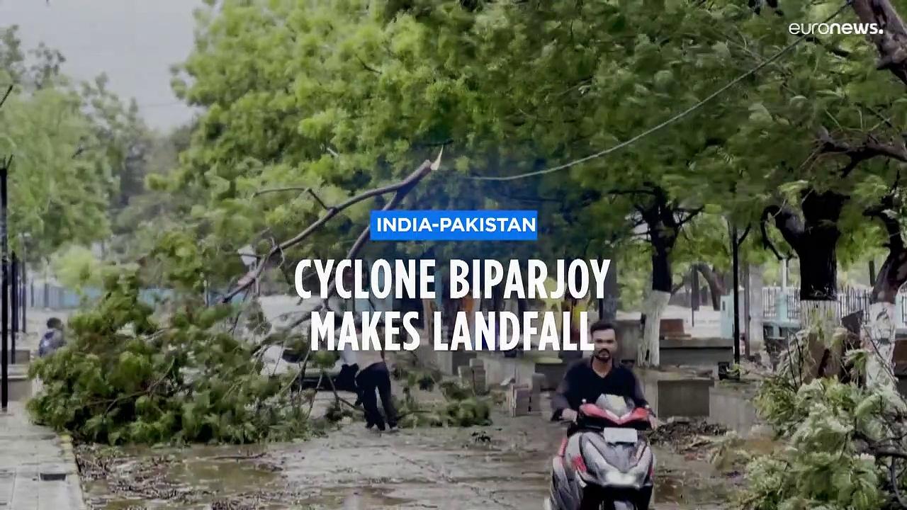 More than 175,000 people evacuate as Cyclone Biparjoy makes landfall in India