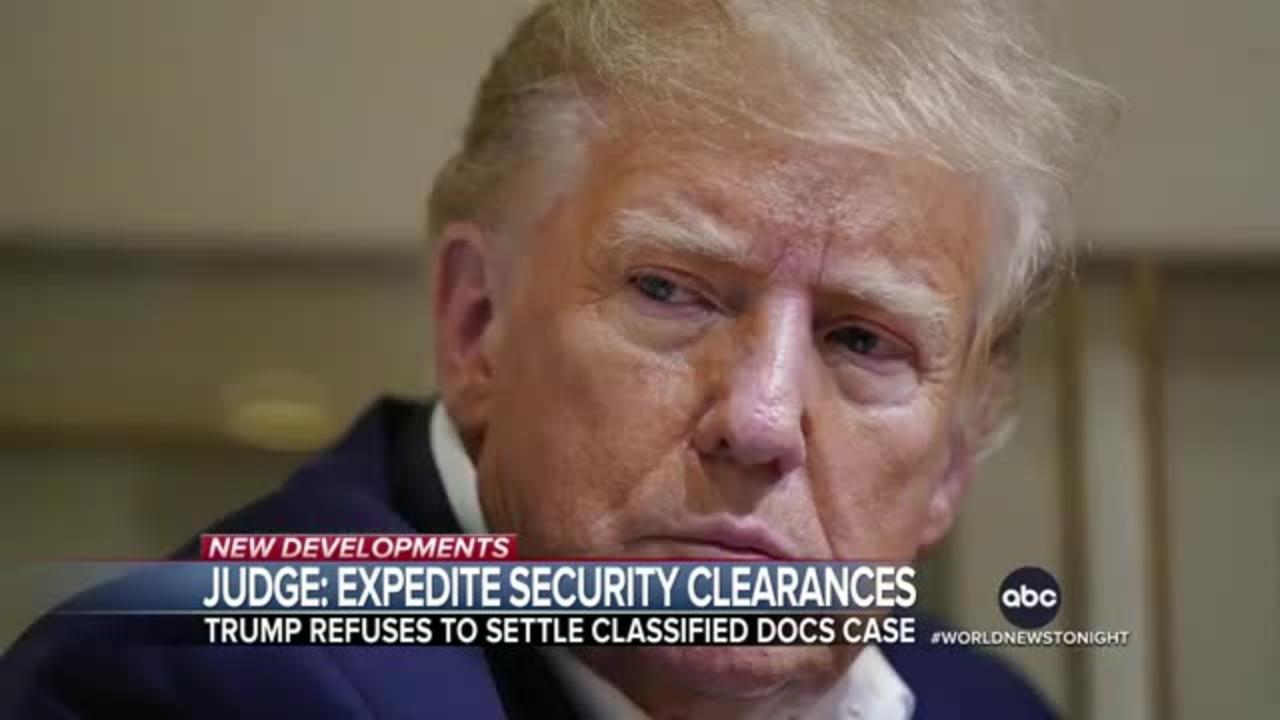 Trump rejected idea of setting with DOJ in classified documents  Case sources