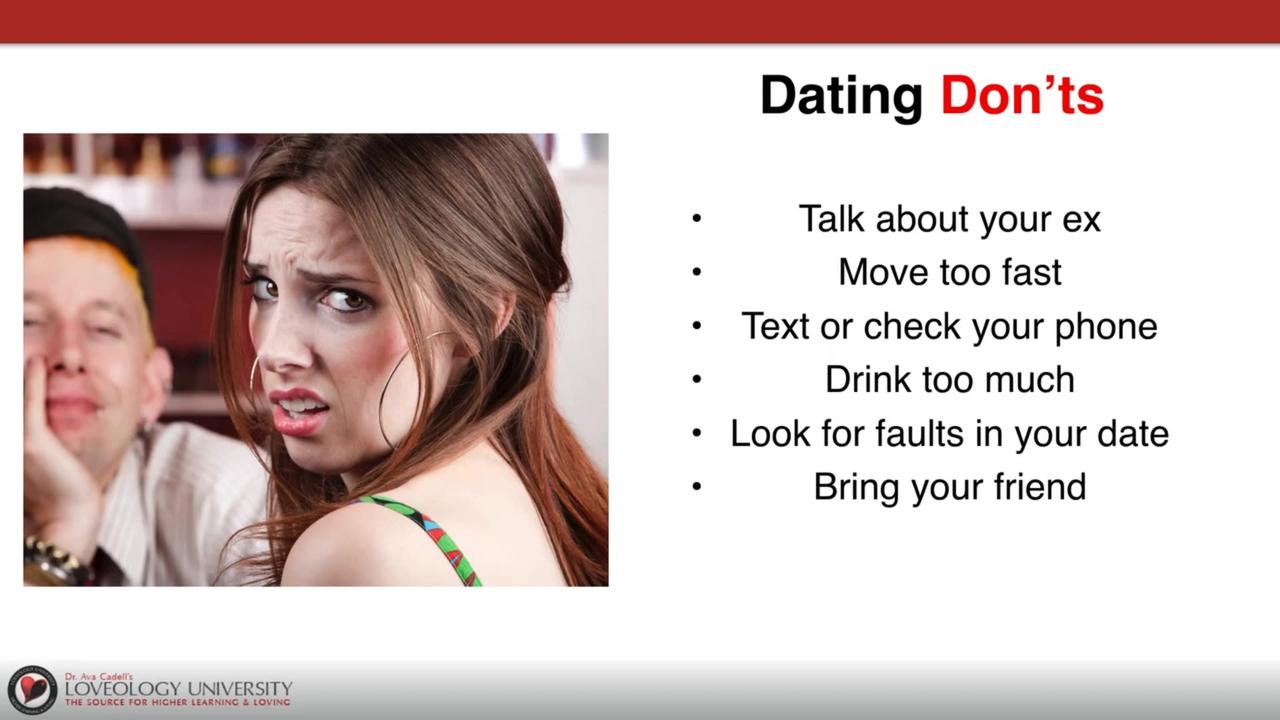 Dating Do's & Don'ts For Men and Women