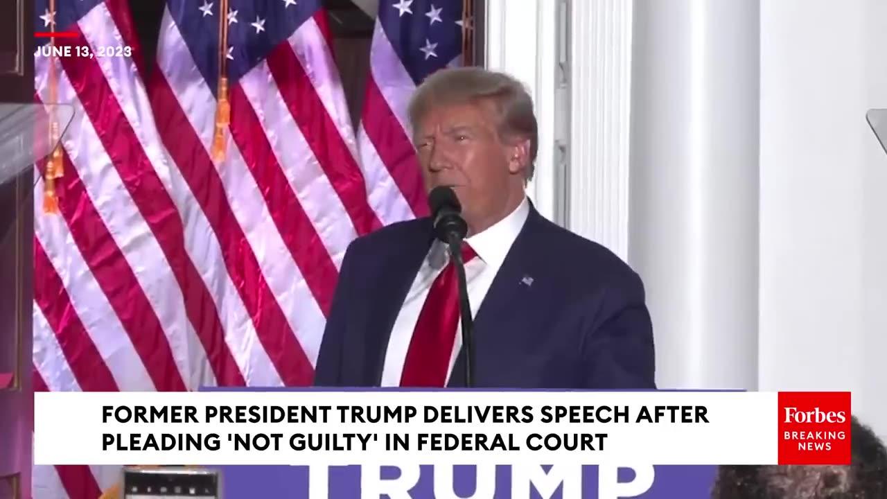 BREAKING NEWS: Trump Mercilessly Unleashes On Biden In Speech Following Arraignment In Federal Court