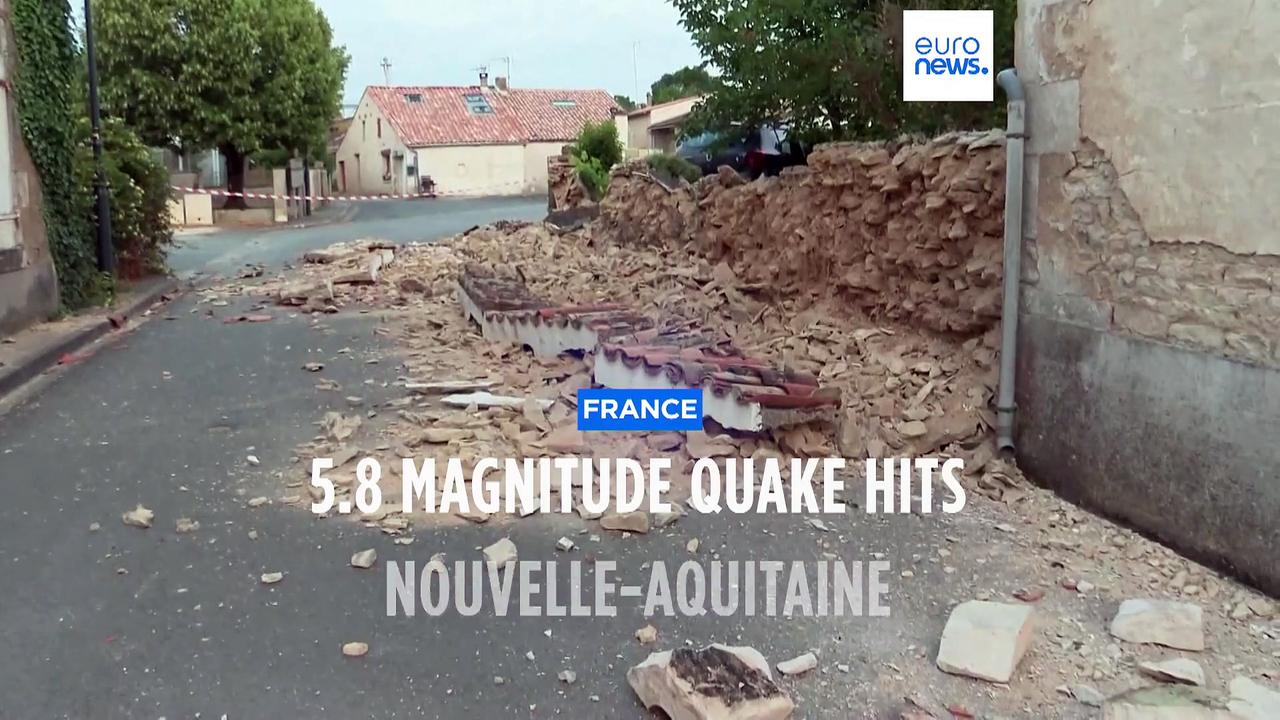 Village near west coast of France evacuated after tremors