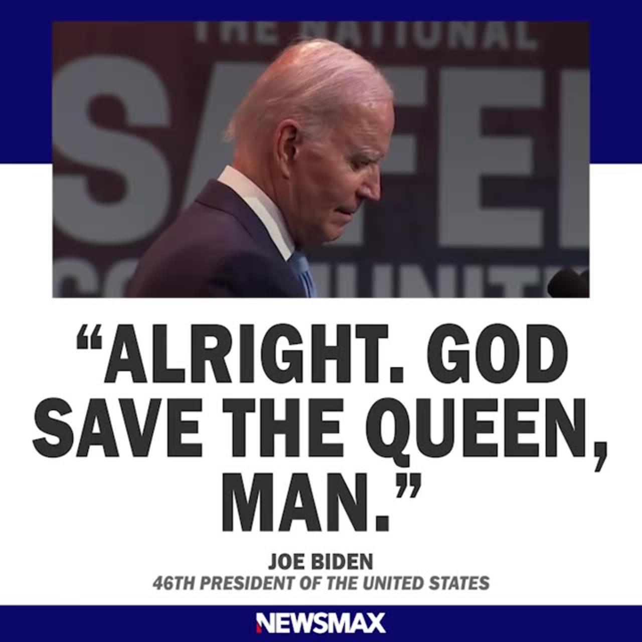 Biden inexplicably ends Connecticut speech with 'God Save The Queen'