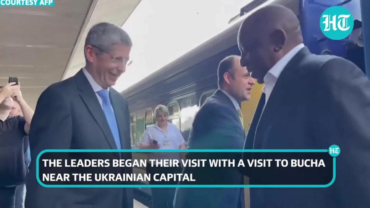 Explosions hit Kyiv as African leaders visit