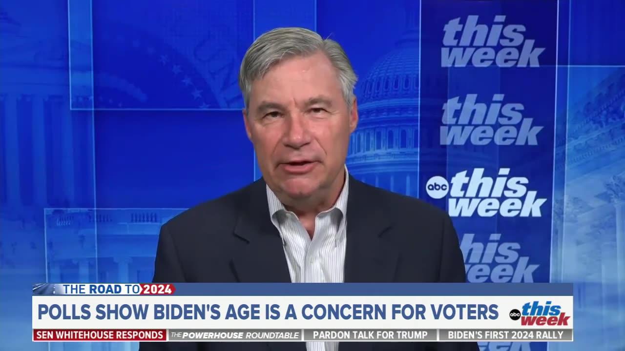 Sen. Sheldon Whitehouse is asked how Biden deals with the age question