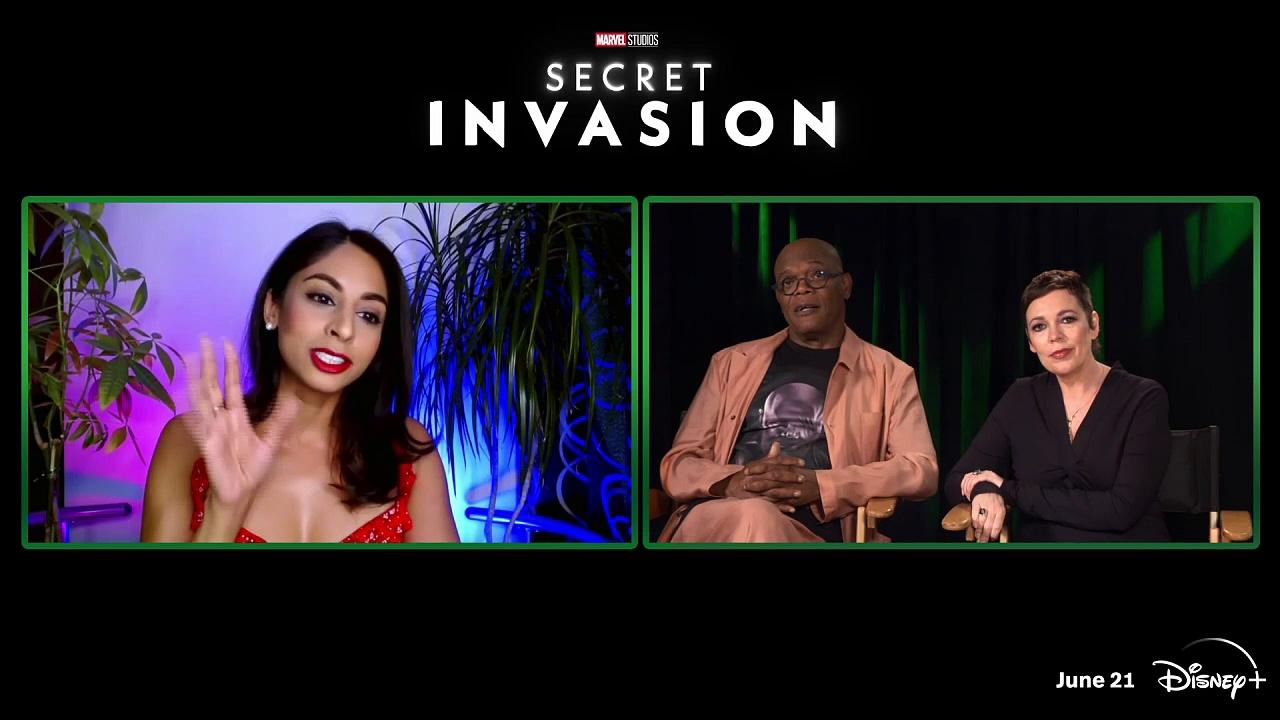 MARVEL'S SECRET INVASION: Samuel L. Jackson & Olivia Colman Relish Channelling Their 'Evil Side'