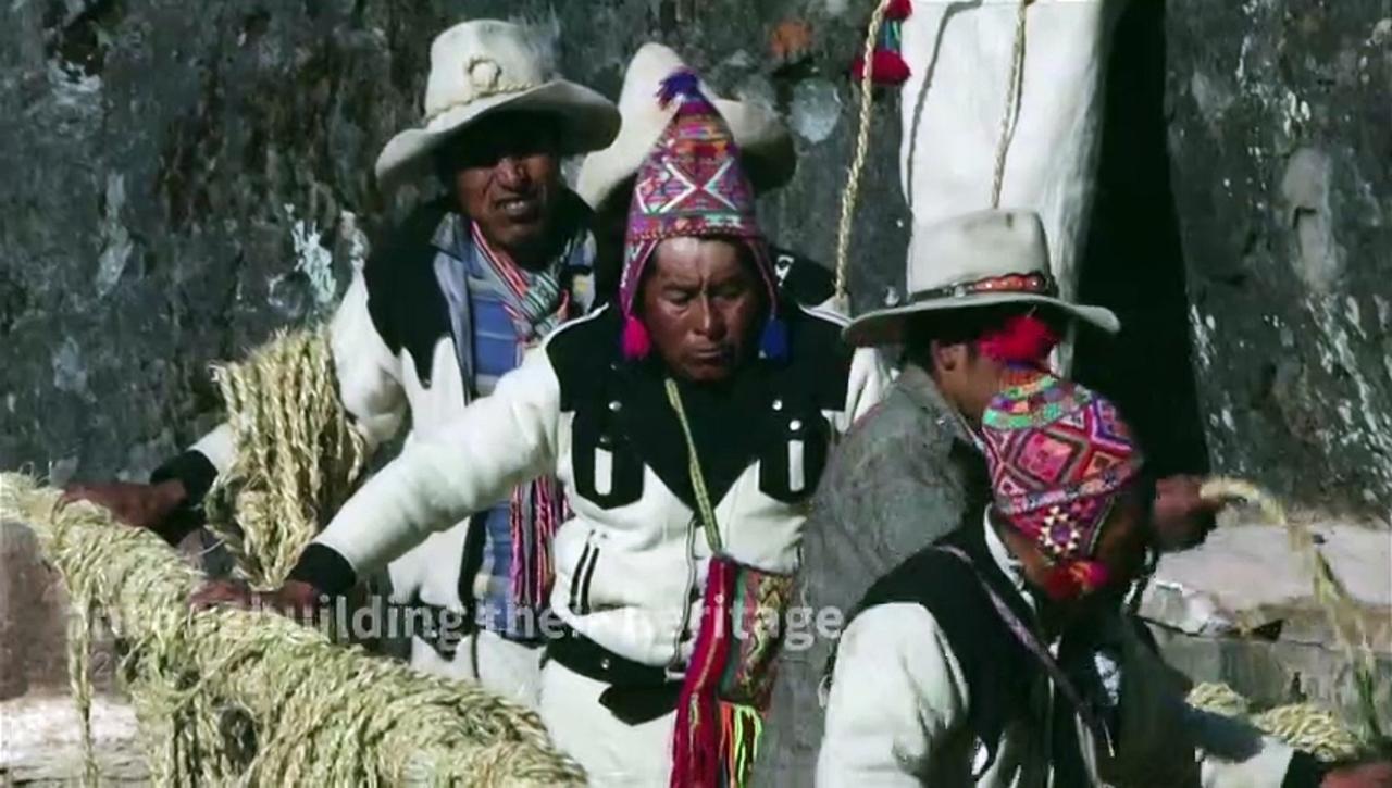 Peruvian communities preserve the world's last Inca rope bridge