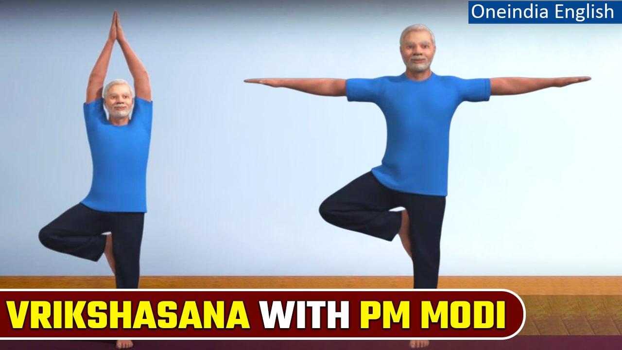 International Yoga Day 2023 | Vrikshasana with PM Modi | Yoga with Modi | Oneindia News
