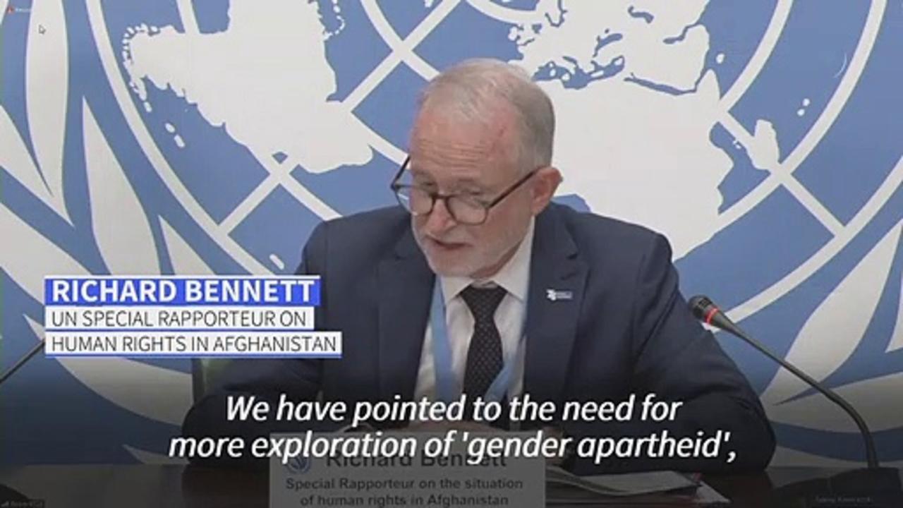Afghanistan's 'gender apartheid' should be international crime: UN rights expert