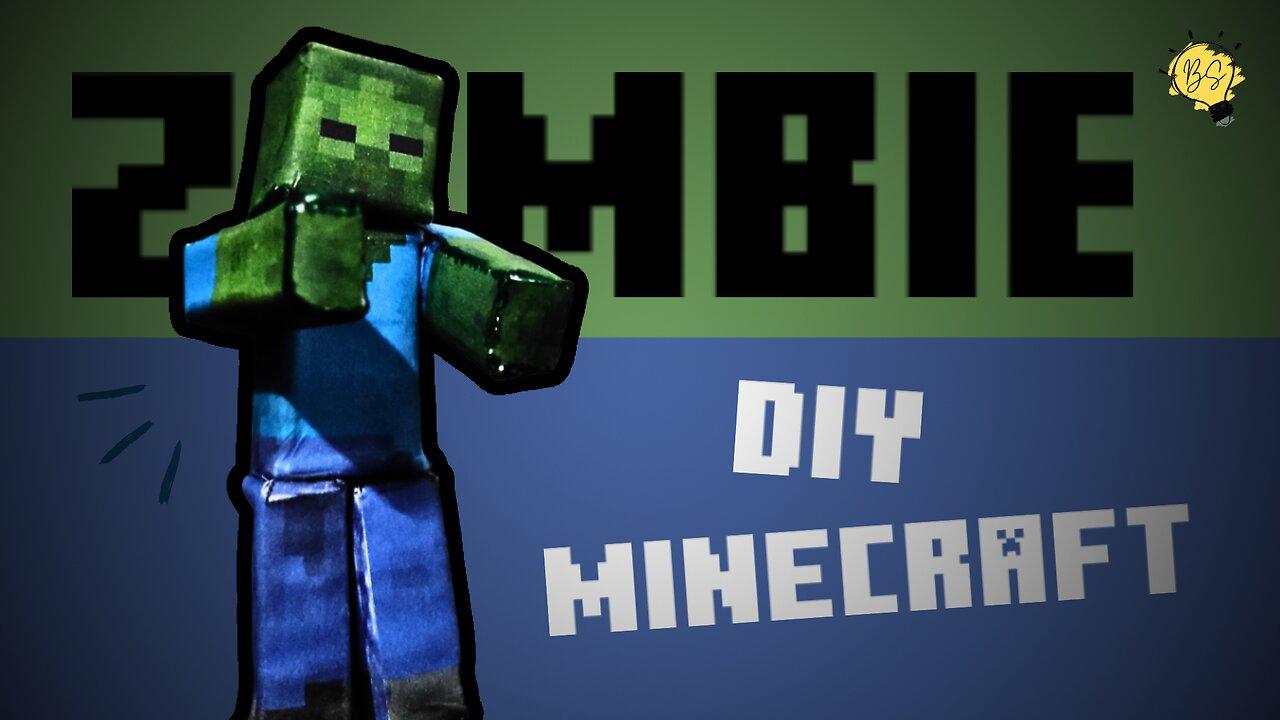 DIY Minecraft Zombie Papercraft Bring the One News Page VIDEO