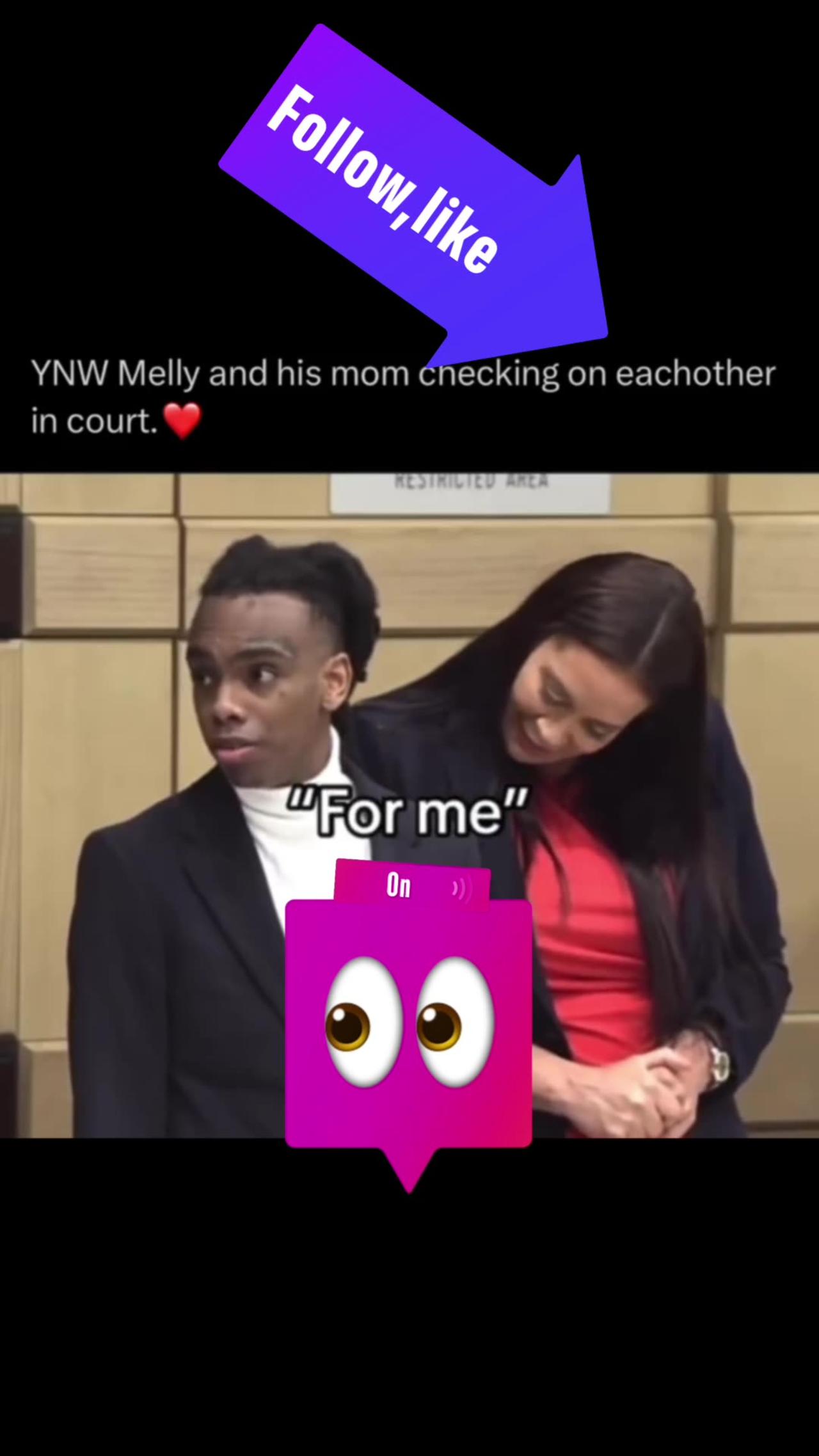 ynw melly & his mother checking up on each One News Page VIDEO