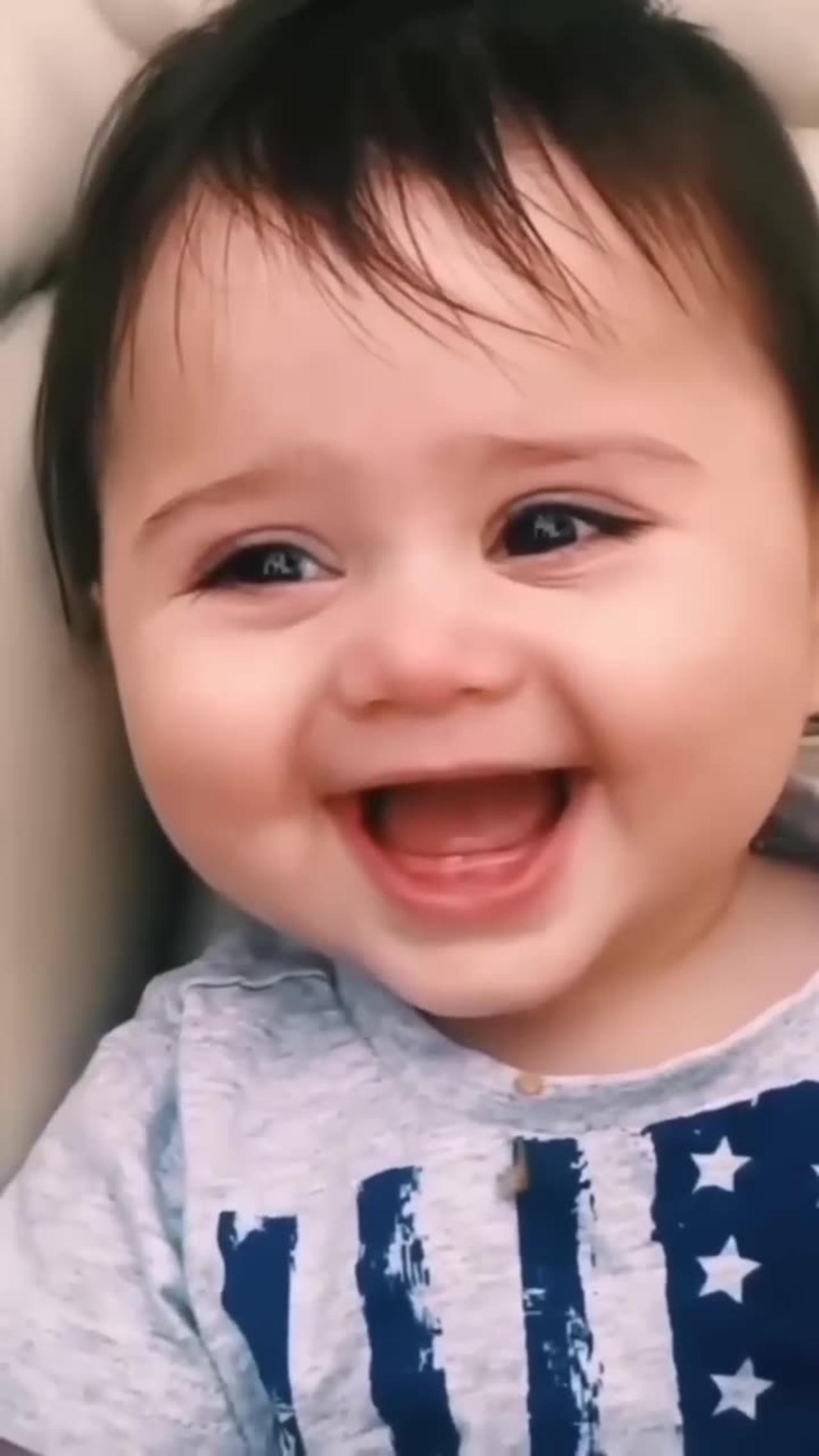 Baby laughing historically