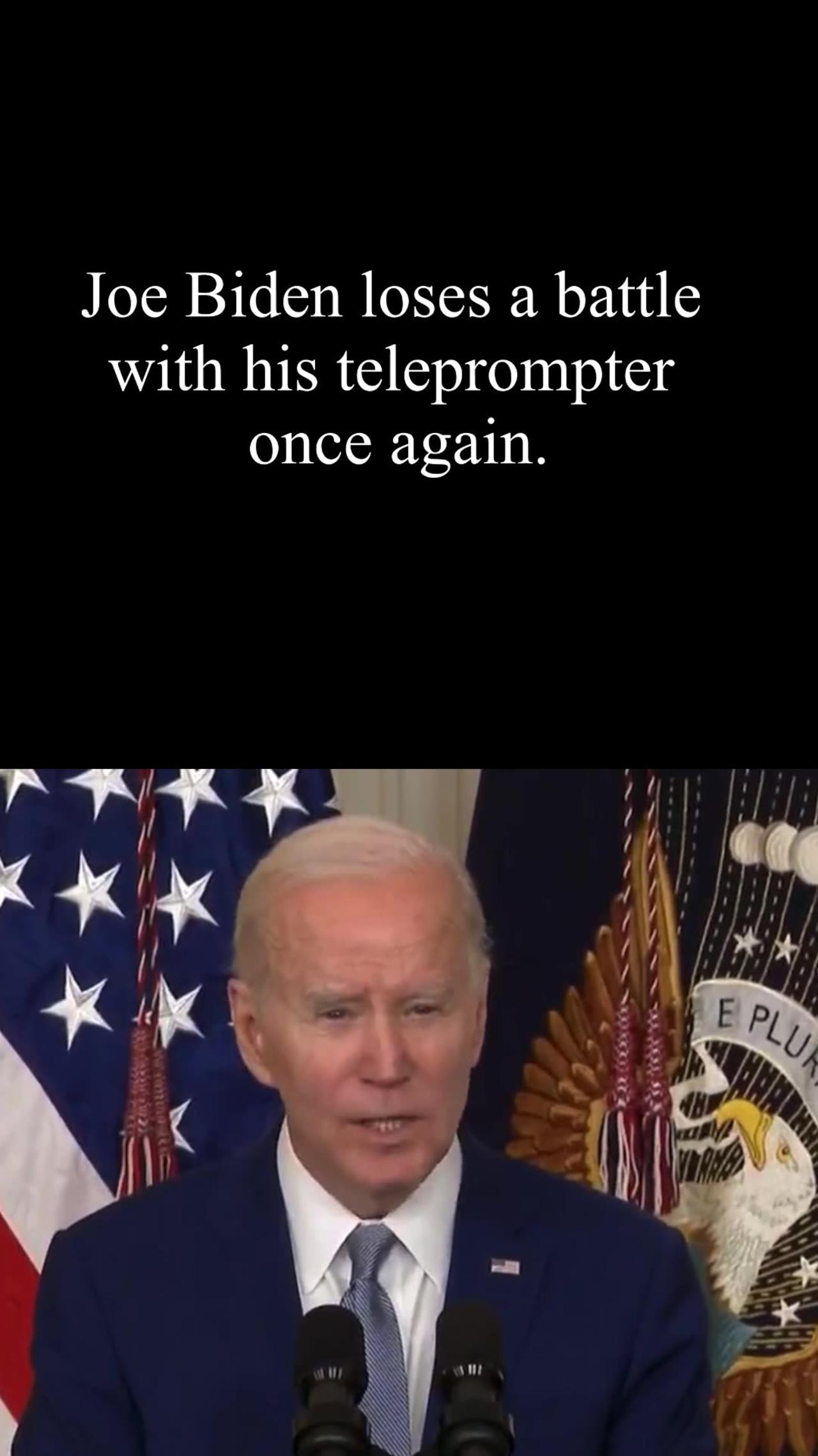 Joe Biden loses Teleprompter Battle ones again