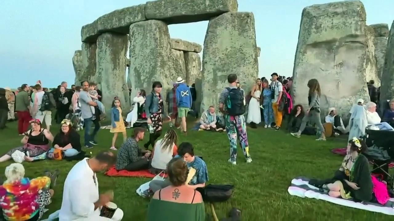 Sun rises over Stonehenge as revellers celebrate solstice