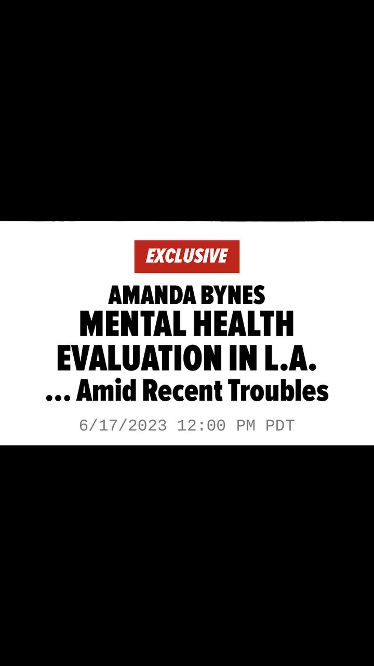 Amanda Bynes Detained….Again