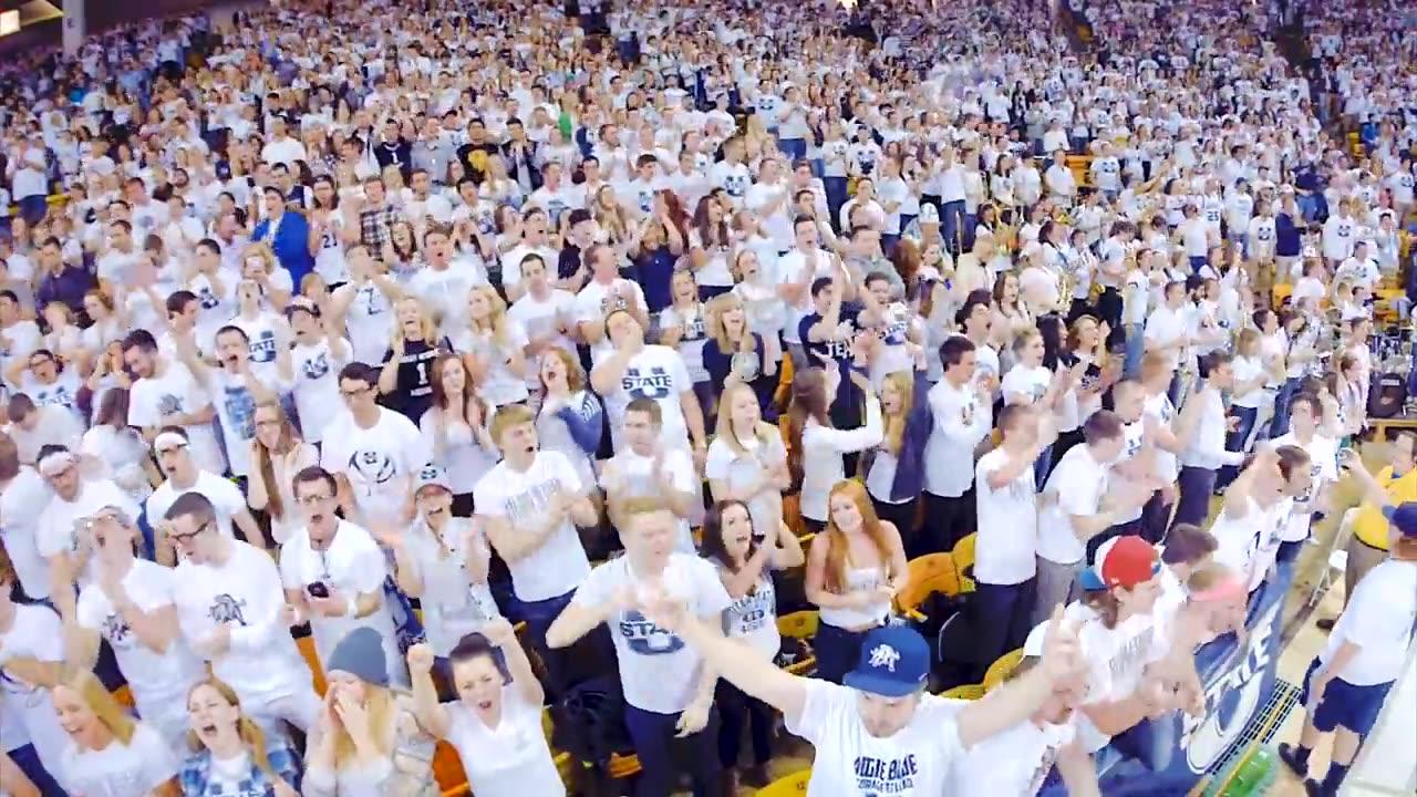 I Believe That We Will Win - Utah State University (USU) Basketball Chant! HD