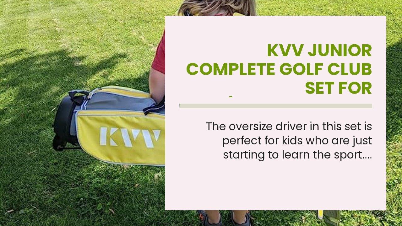 KVV Junior Complete Golf Club Set for One News Page VIDEO