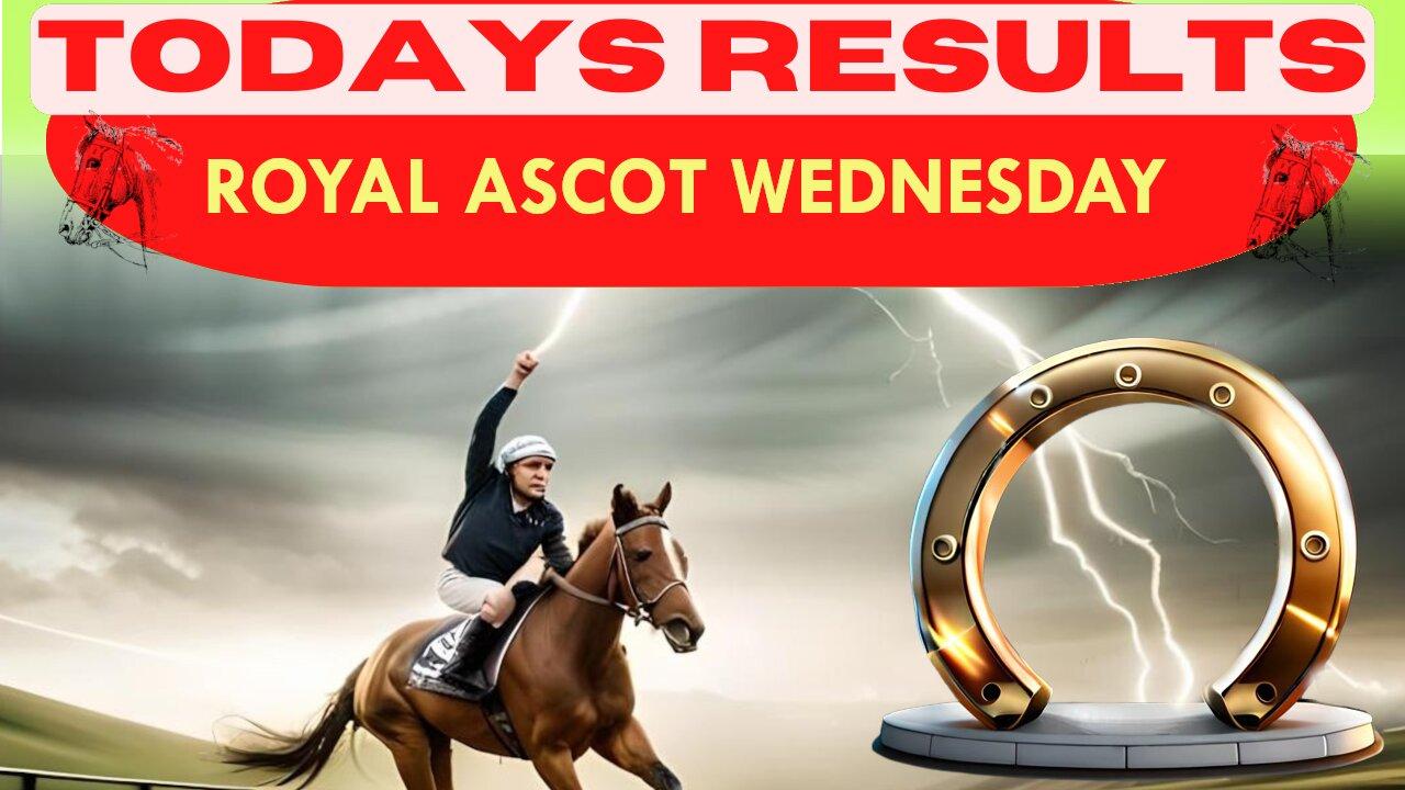 Horse Race Result: ROYAL ASCOT WEDNESDAY Exciting race update! 🏁🐎Stay tuned - thrilling outcome!❤️
