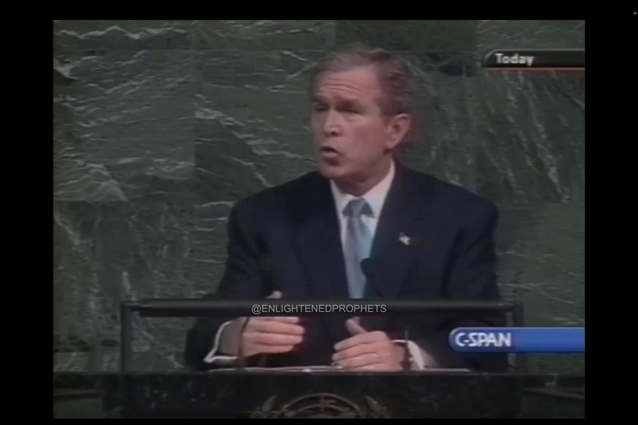 George Bush - 'Let Us Never Tolerate Outrageous Conspiracy Theories'