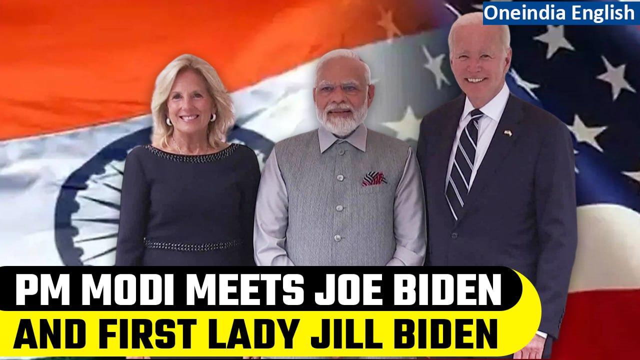 Modi US Visit: PM Modi reaches Washington, meets Joe Biden and First Lady Jill Biden | Oneindia News