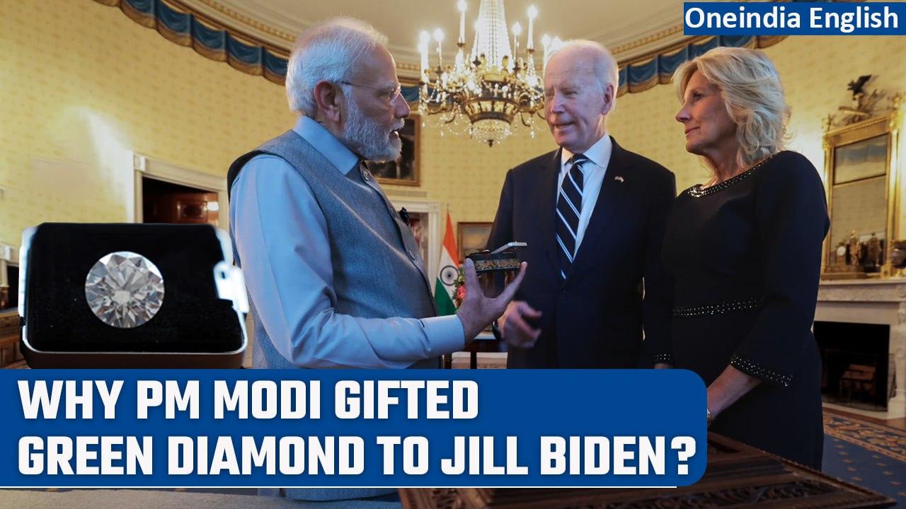 PM Modi gifts Green Diamond to Jill Biden | Know all about the Green Diamond | Oneindia News