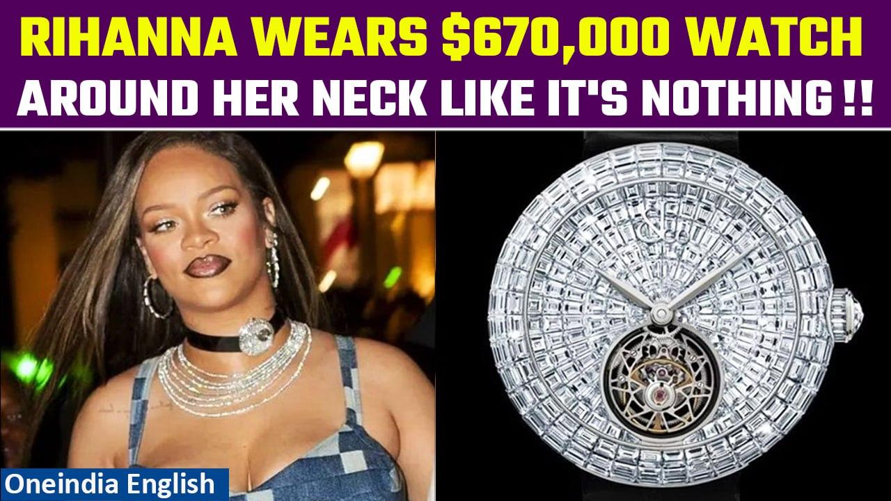 Rihanna wears ₹5.7 Crore watch around her neck at LV fashion show, sets new trend | Oneindia News
