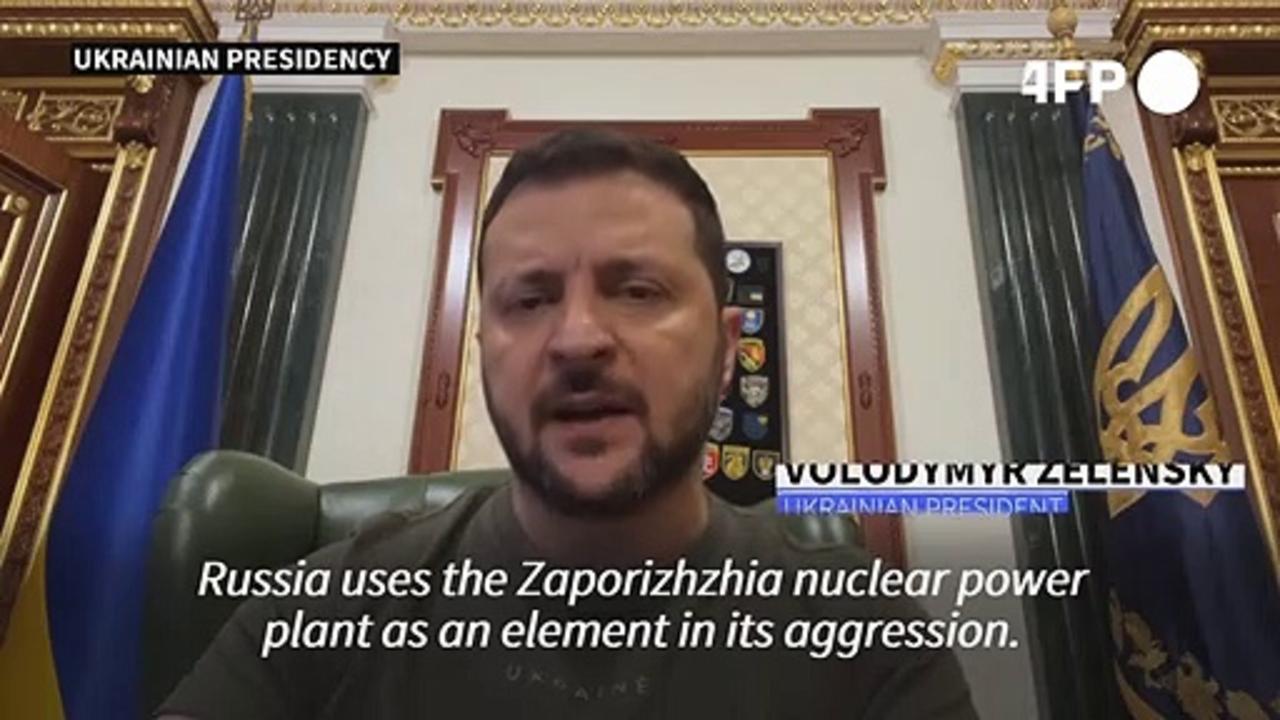 Zelensky claims Russia preparing 'terror attack' at occupied nuclear plant
