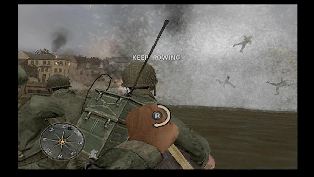 Call of Duty 3- PS2- Row, Row, Row Your Bo- Oh, Shit!
