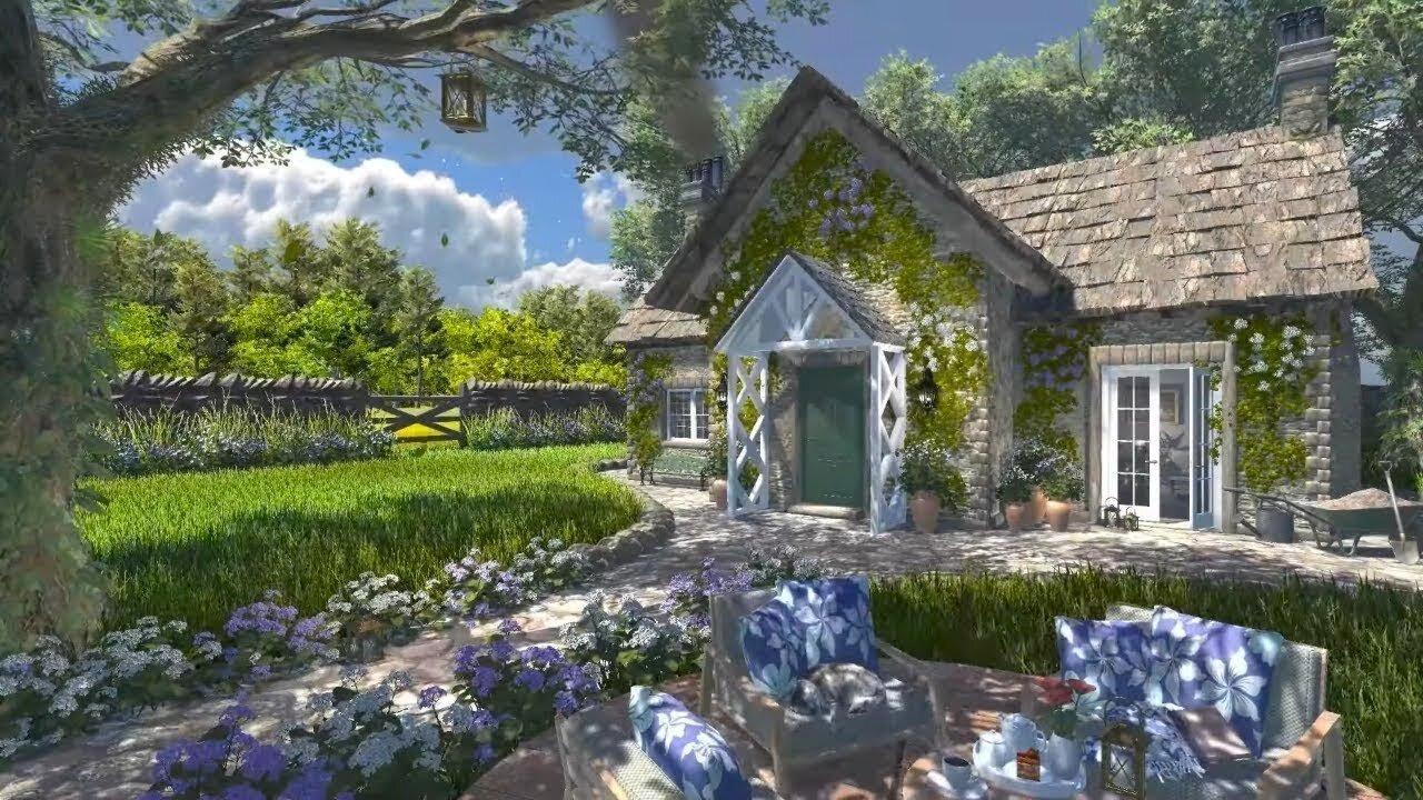 Countryside Cottage | Day & Sunset Ambience | Tree Wind, Birds & Forest Nature Sounds