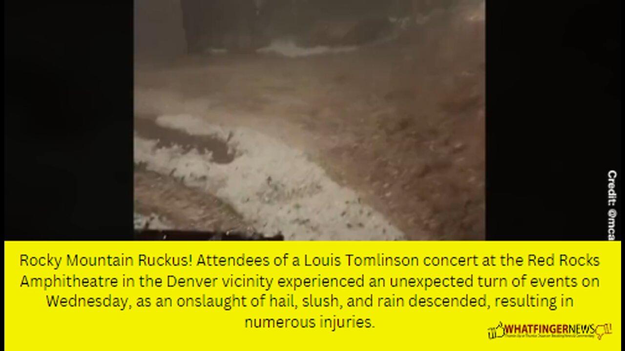 Rocky Mountain Ruckus! Attendees of a Louis Tomlinson concert at the Red Rocks Amphitheatre