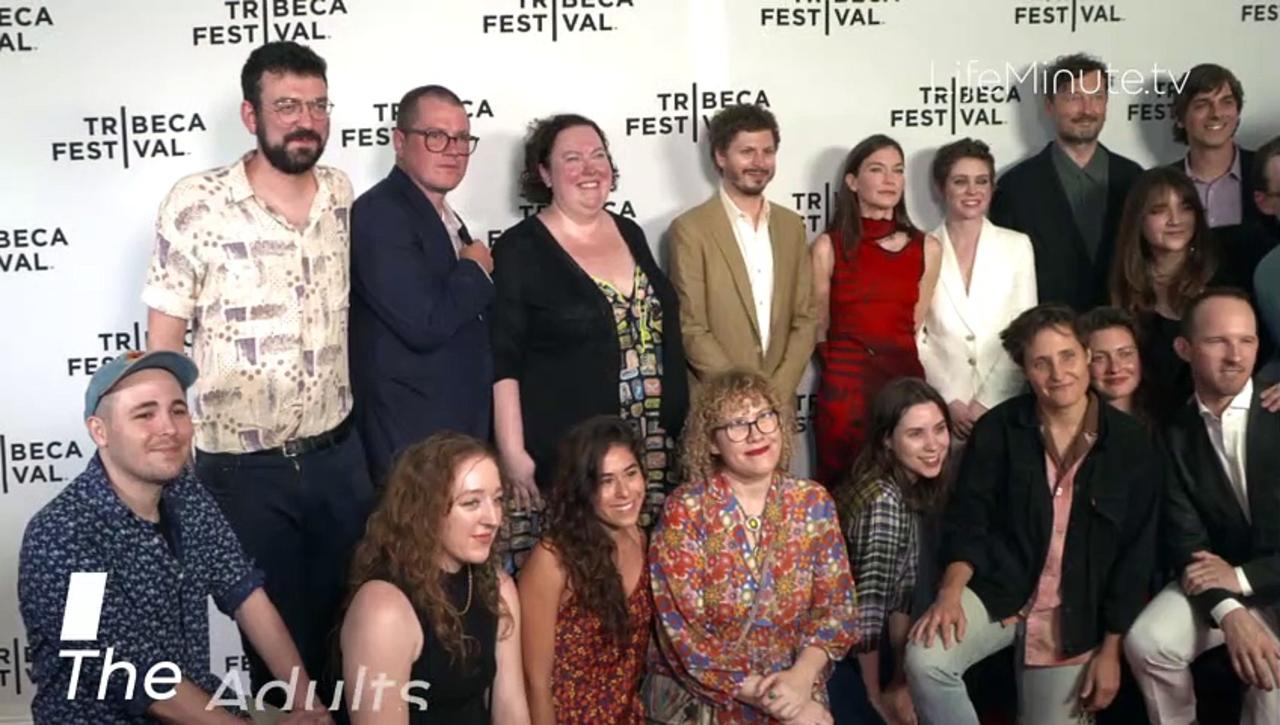 Michael Cera, Hannah Gross, Sophia Lillis and Director Dustin Guy Defa at The Adults Tribeca Film Festival Premiere