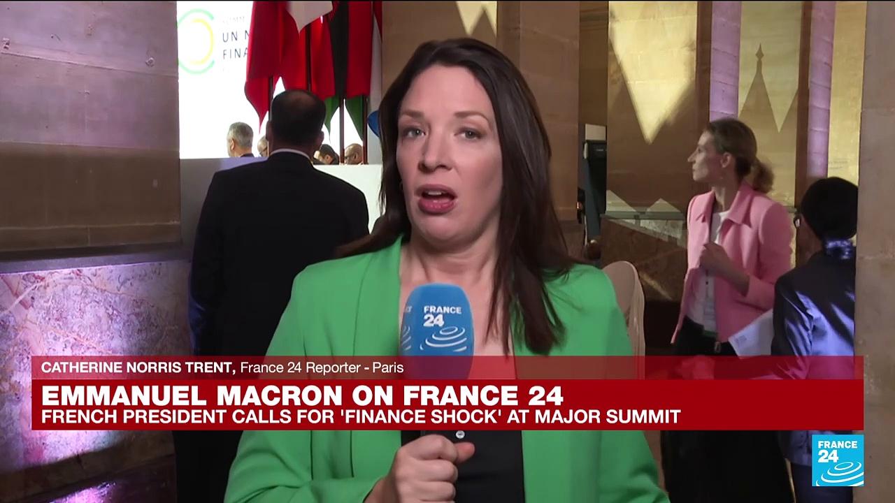 Emmanuel Macron on France 24: How did the French President react to Russia's absence from the summit?
