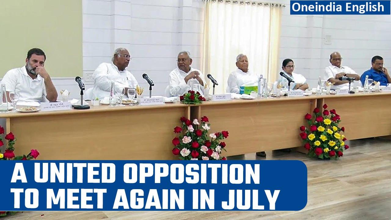 Opposition parties decided to meet again in July to decide on the 2024 roadmap | Oneindia News
