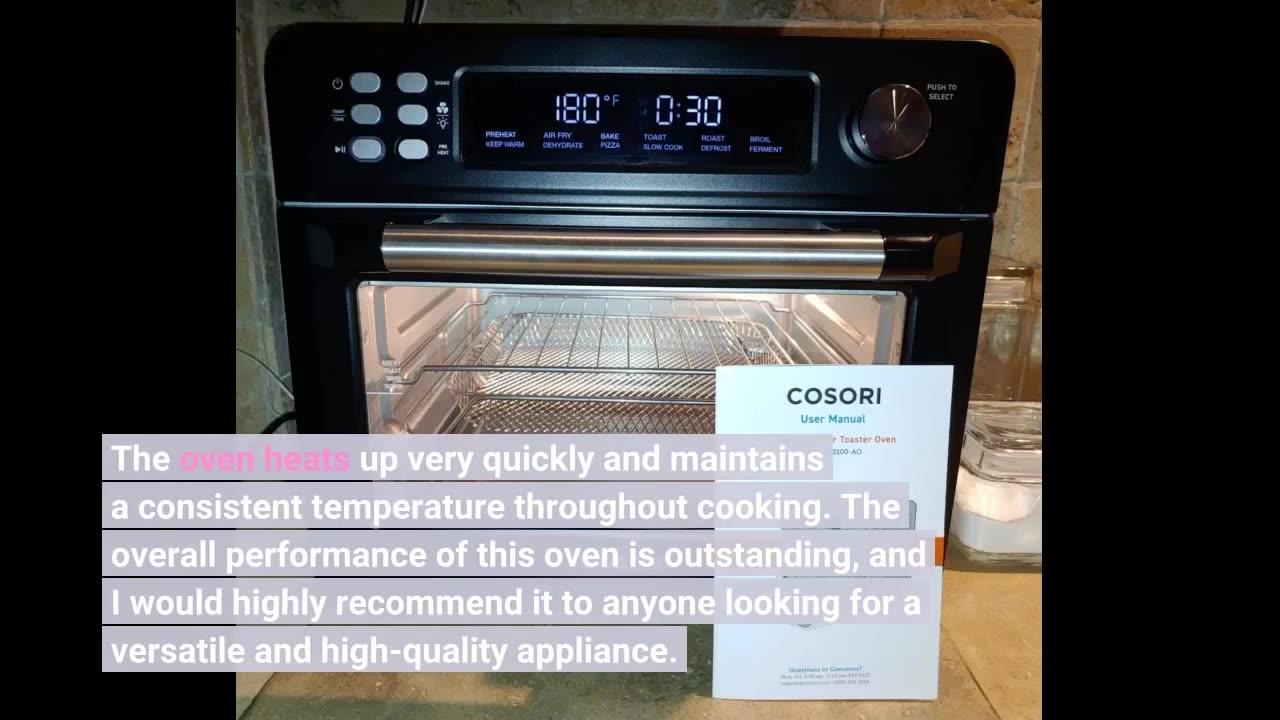 Customer Reviews COSORI Air Fryer Toaster Oven One News Page VIDEO